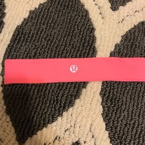 Pink lululemon headband